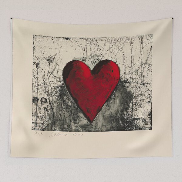 Item preview, Jim Dine, Little Heart in a Landscape designed and sold by DavidSrna.