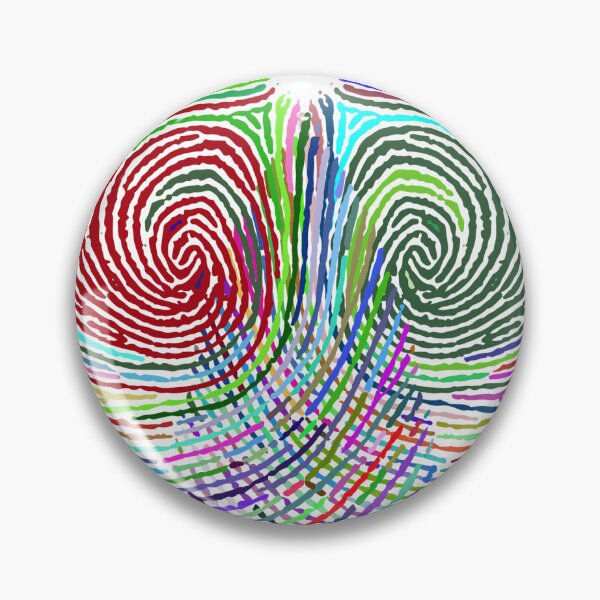 Item preview, Vibrant Colorful Fingerprint Heart Unique Love Vector Art designed and sold by LuxocaDesigns24.