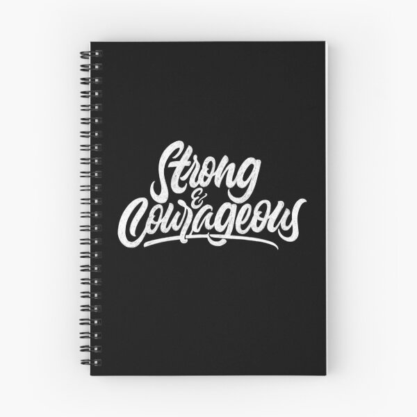 Item preview, Strong & Courageous | Calligraphy designed and sold by OliAlbrecht.