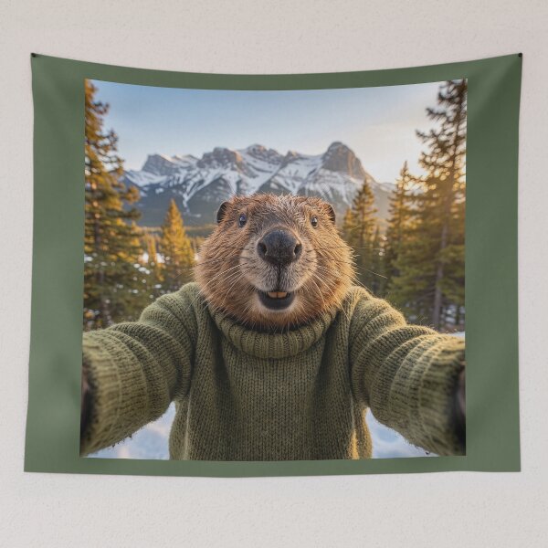 Item preview, Beaver Snaps a Selfie designed and sold by Tridentulus.
