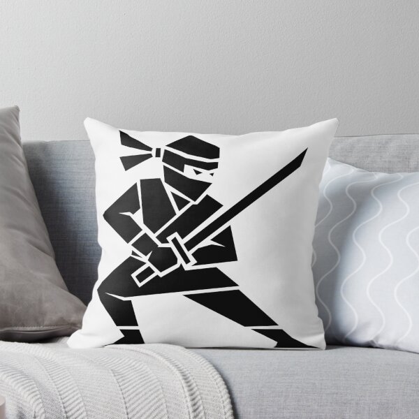 Item preview, Ninja Warrior Geometric Black and White Design designed and sold by matybrak.