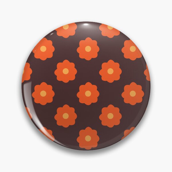 Item preview, 70's Ditsy Daisy in Walnut Brown designed and sold by YesterdayColl.