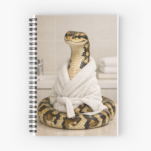 Item preview, Carpet Python Wearing a Bathrobe designed and sold by Sillytoe.