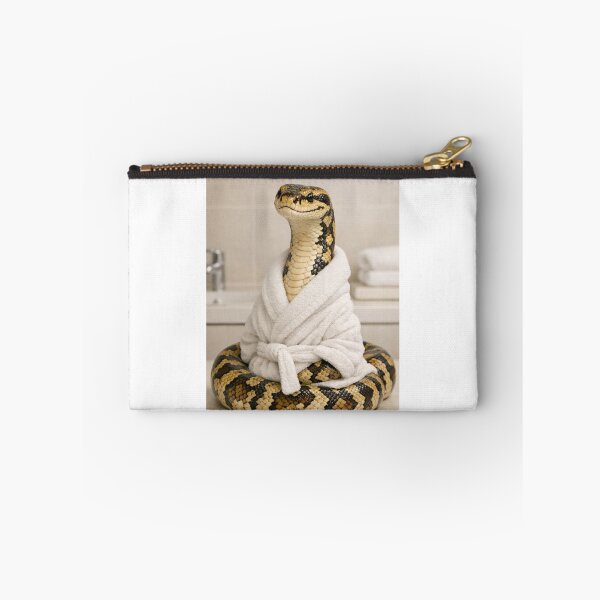 Item preview, Carpet Python Wearing a Bathrobe designed and sold by Sillytoe.