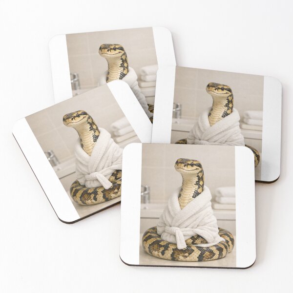 Item preview, Carpet Python Wearing a Bathrobe designed and sold by Sillytoe.