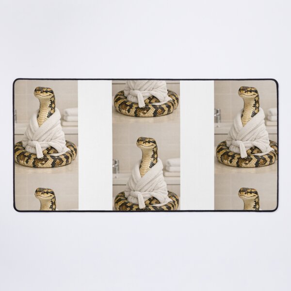 Item preview, Carpet Python Wearing a Bathrobe designed and sold by Sillytoe.