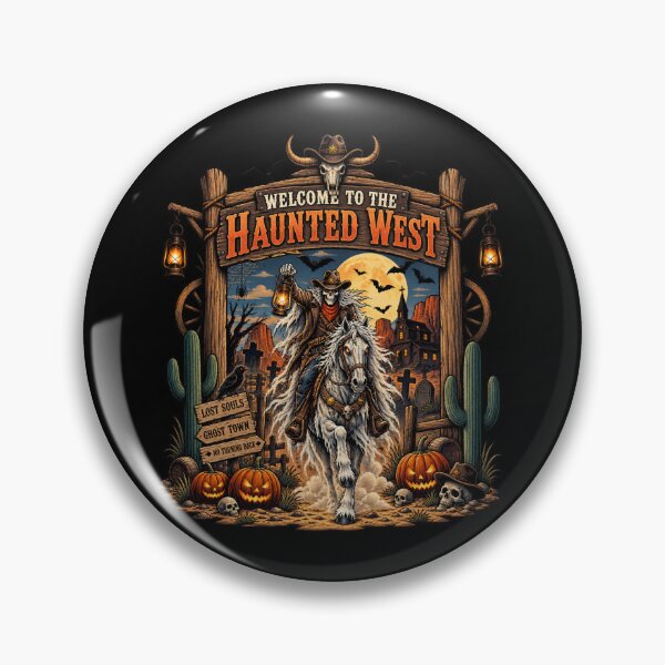 Item preview, Haunted West Skeleton Cowboy Halloween Western  designed and sold by afr-saad.