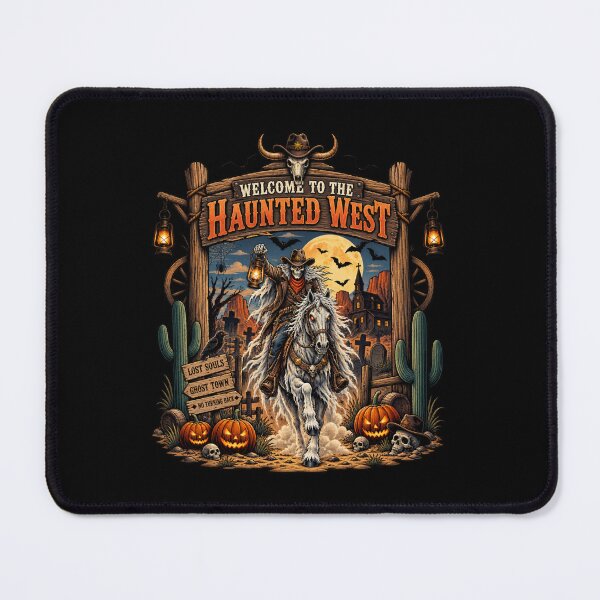Item preview, Haunted West Skeleton Cowboy Halloween Western designed and sold by afr-saad.