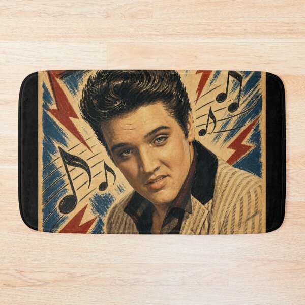 Item preview, Jailhouse Rock 1957 - Vintage Rockabilly Lightning Poster Art designed and sold by ElvisVintagePosters.