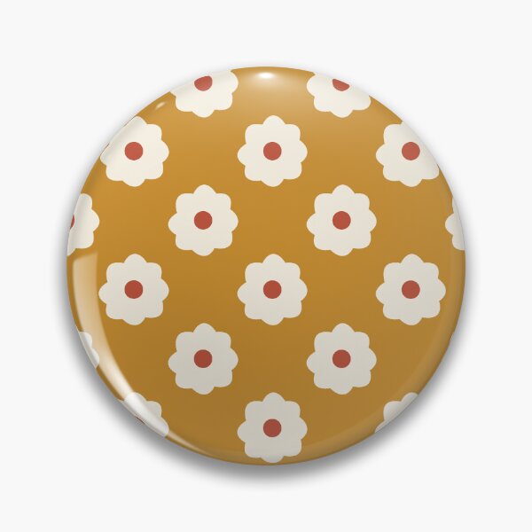 Item preview, 70's Ditsy Daisy in Harvest Gold designed and sold by YesterdayColl.