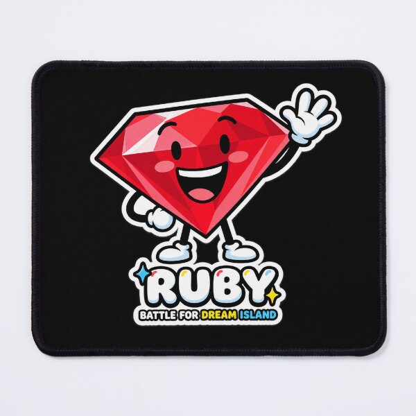 Item preview, Ruby BFDI Fan Art – Battle for Dream Island Red Gem Character Design designed and sold by raspeed.
