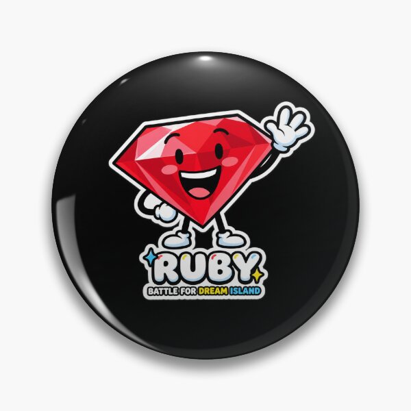Item preview, Ruby BFDI Fan Art – Battle for Dream Island Red Gem Character Design designed and sold by raspeed.