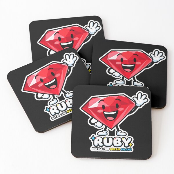 Item preview, Ruby BFDI Fan Art – Battle for Dream Island Red Gem Character Design designed and sold by raspeed.
