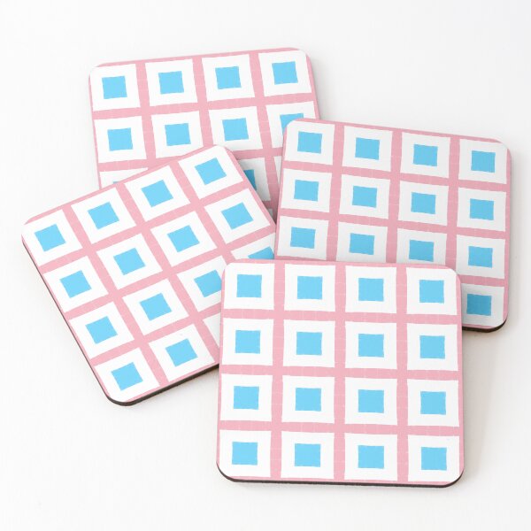 Item preview, Transgender Pride Geometric Square Pattern designed and sold by SweetLilith.