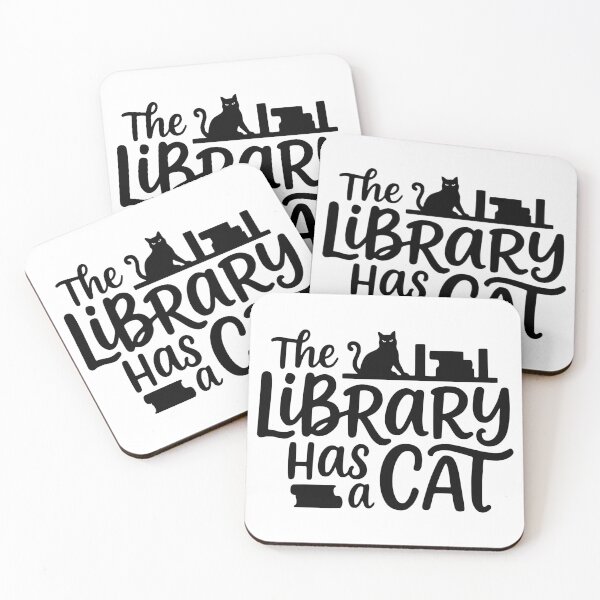 Item preview, The Library Has a Cat designed and sold by theartfulaspie.