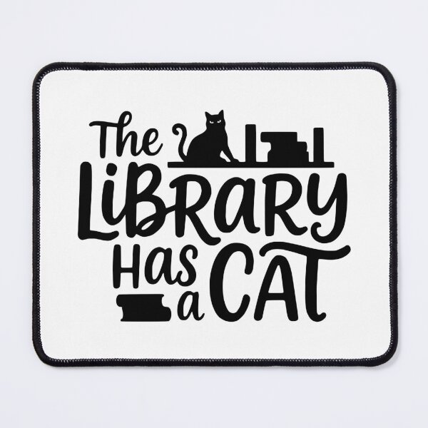 Item preview, The Library Has a Cat designed and sold by theartfulaspie.