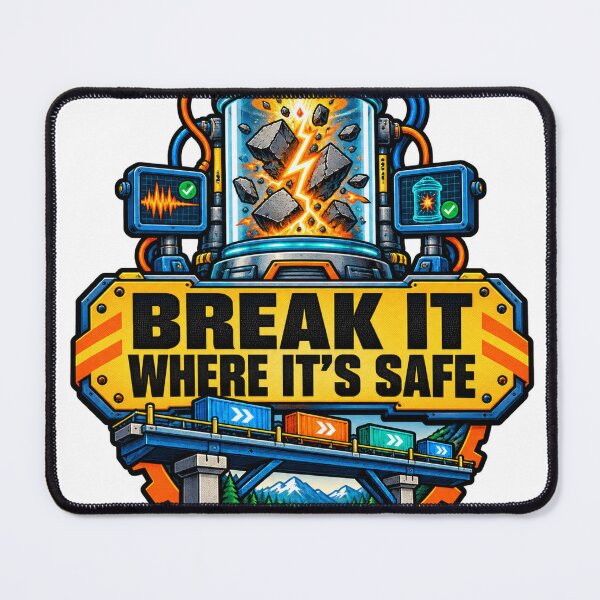 Item preview, Break It Where It's Safe Testing designed and sold by Shope Buzz.