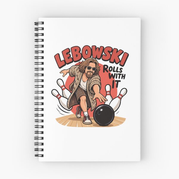 Item preview, Lebowski Rolls With It — The Dude Bowling Tee Design designed and sold by Krasnovaovaova.