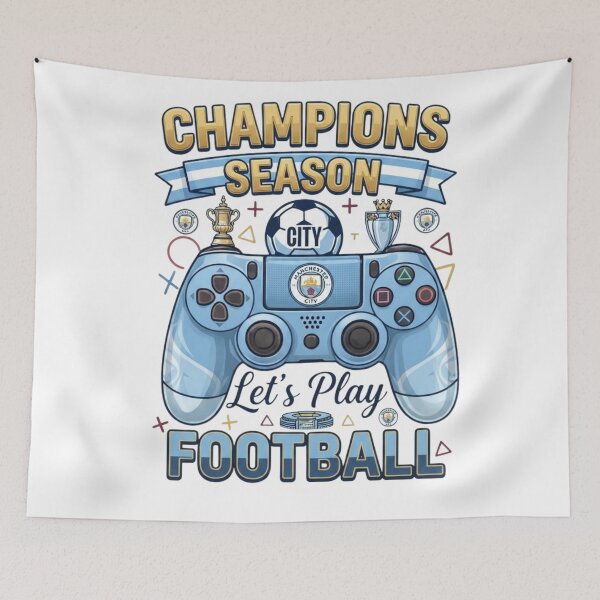 Item preview, Champions Season Lets Play City Football Gamer designed and sold by annaarthk.