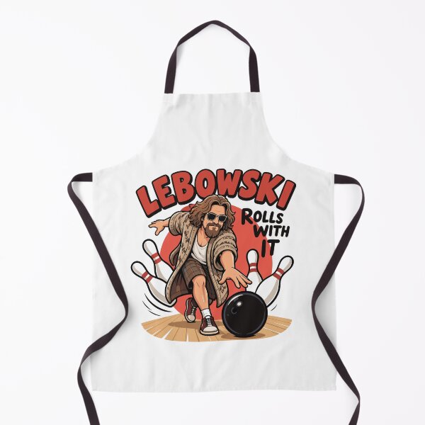 Item preview, Lebowski Rolls With It — The Dude Bowling Tee Design designed and sold by Krasnovaovaova.