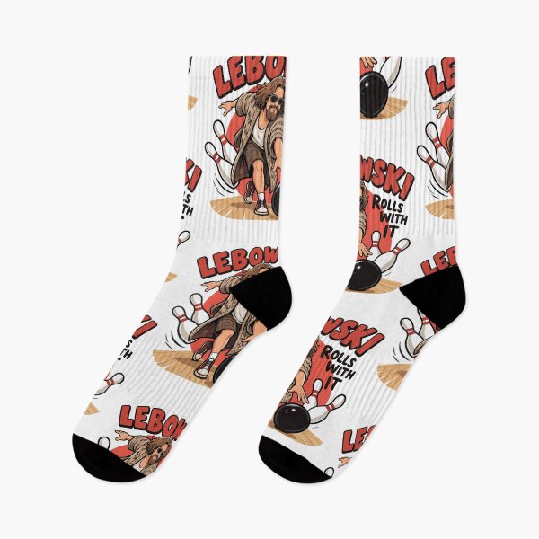 Item preview, Lebowski Rolls With It — The Dude Bowling Tee Design designed and sold by Krasnovaovaova.
