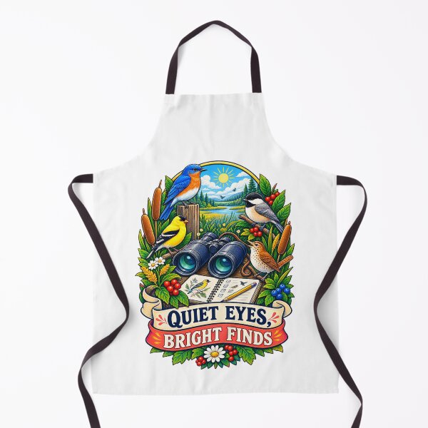 Item preview, Quiet Eyes Bright Finds Birdwatching Nature Art designed and sold by CheerfulNest.