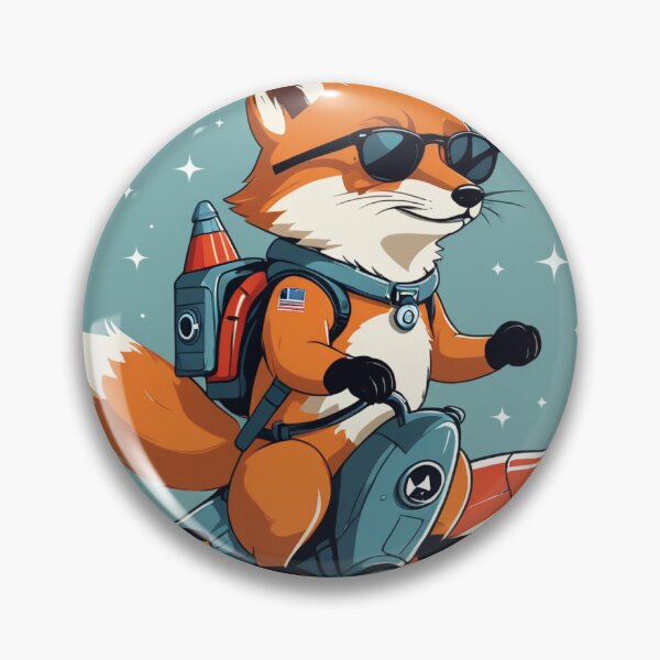 Item preview, Fox Riding a Rocket Cool Sunglasses Look – Fox lover gift designed and sold by michallechowicz.