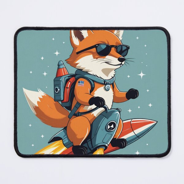 Item preview, Fox Riding a Rocket Cool Sunglasses Look – Fox lover gift designed and sold by michallechowicz.