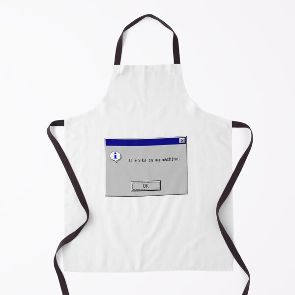 Item preview, Works On My Machine Retro Computer Error - Funny Programmer Coding Pop Up Sign designed and sold by ValeGraficArte.