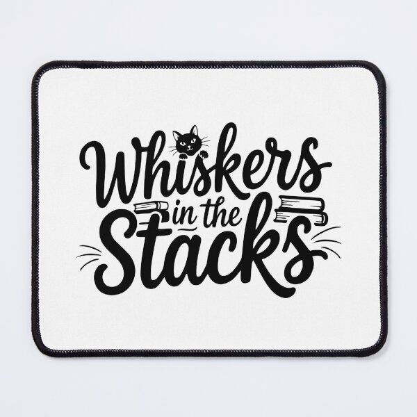 Item preview, Whiskers in the Stacks designed and sold by theartfulaspie.