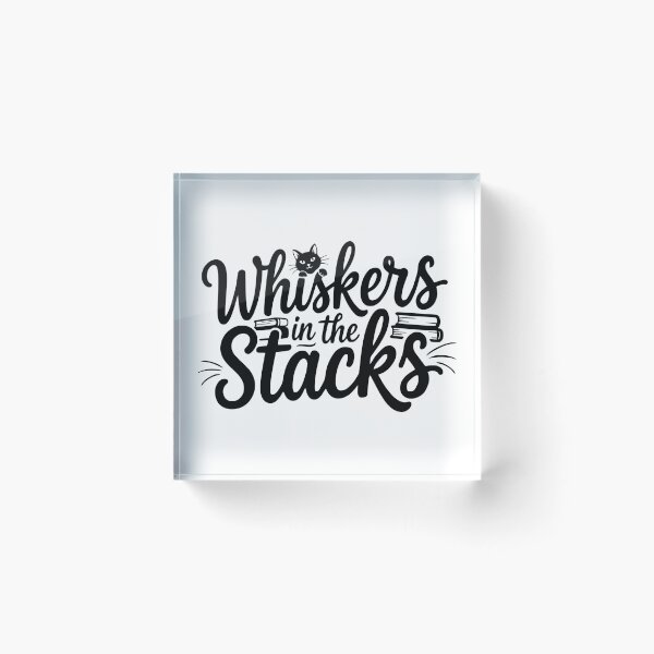 Item preview, Whiskers in the Stacks designed and sold by theartfulaspie.