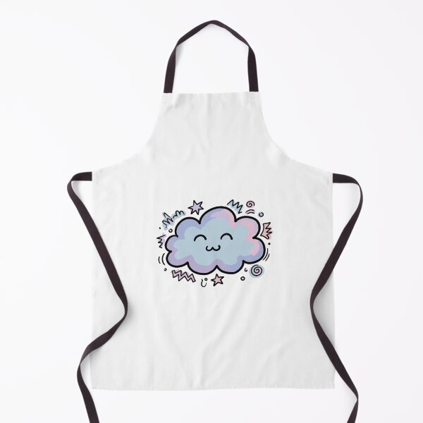 Item preview, Chaotic Doodle Cloud Face Gen Z Sticker Design designed and sold by urchoice002.