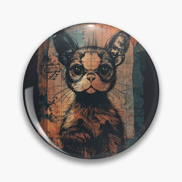 Item preview, Grunge Chihuahua Dog Portrait Vintage Art designed and sold by ERODED SELF.