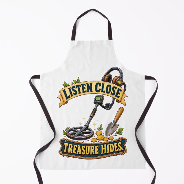 Item preview, Listen Close Treasure Hides Metal Detecting Art designed and sold by CheerfulNest.