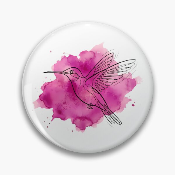 Item preview, Hummingbird Line Art Watercolor Bird Lover Gift designed and sold by GTFullShop.