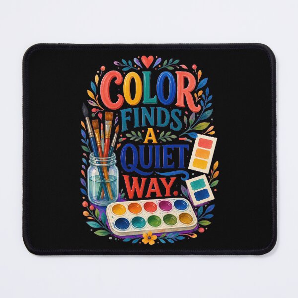 Item preview, Color Finds A Quiet Way Watercolor Painting designed and sold by CheerfulNest.