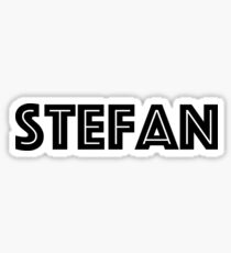 Font Name Stefan Sticker