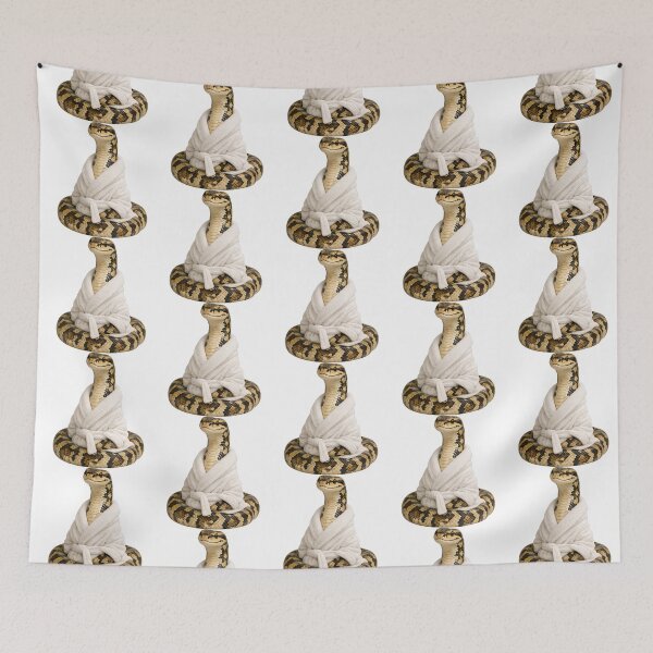 Item preview, Cozy Carpet Python in a White Bathrobe designed and sold by Sillytoe.