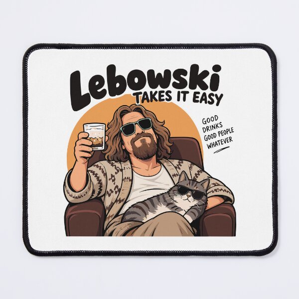 Item preview, Lebowski Takes It Easy — Good Drinks, Good People Tee Graphic designed and sold by Krasnovaovaova.