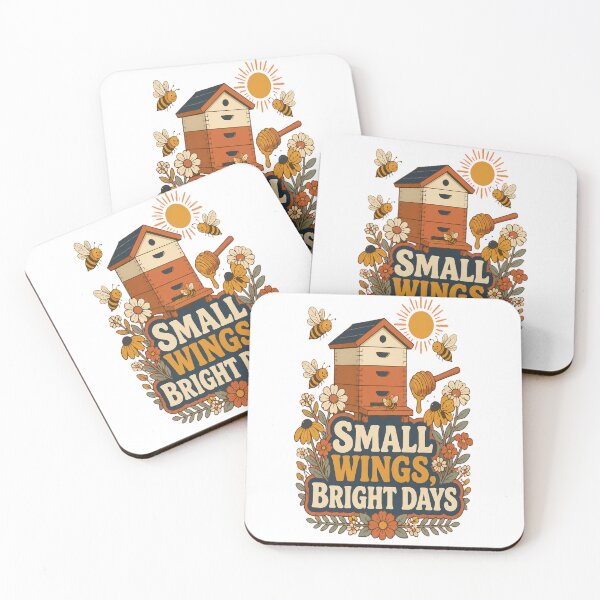 Item preview, Small Wings Bright Days Beekeeping Art designed and sold by CheerfulNest.