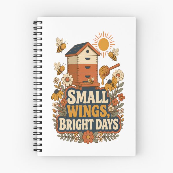 Item preview, Small Wings Bright Days Beekeeping Art designed and sold by CheerfulNest.