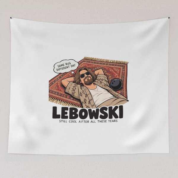 Item preview, Same Rug Different Day — Lebowski Classic Vibes Tee Graphic designed and sold by Krasnovaovaova.
