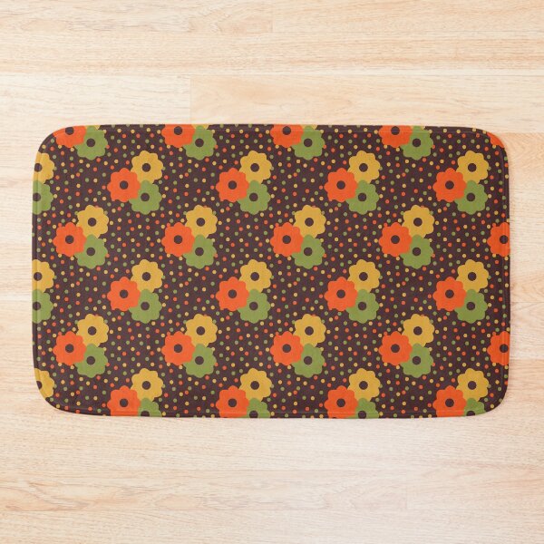 Item preview, 70's Ditsy Daisy and Dots in Walnut Brown designed and sold by YesterdayColl.