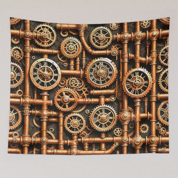 Item preview, Cogs, Pipes, Gears Steampunk Mechanical Design designed and sold by Retro Art Factory.