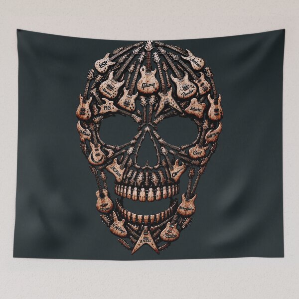 Item preview, Skull - Riffs of the Dead designed and sold by B.J. ART.