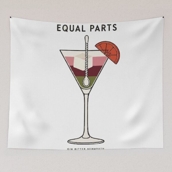 Item preview, Equal Parts Gin Bitter Vermouth Aperitivo Hour designed and sold by ironsloth.
