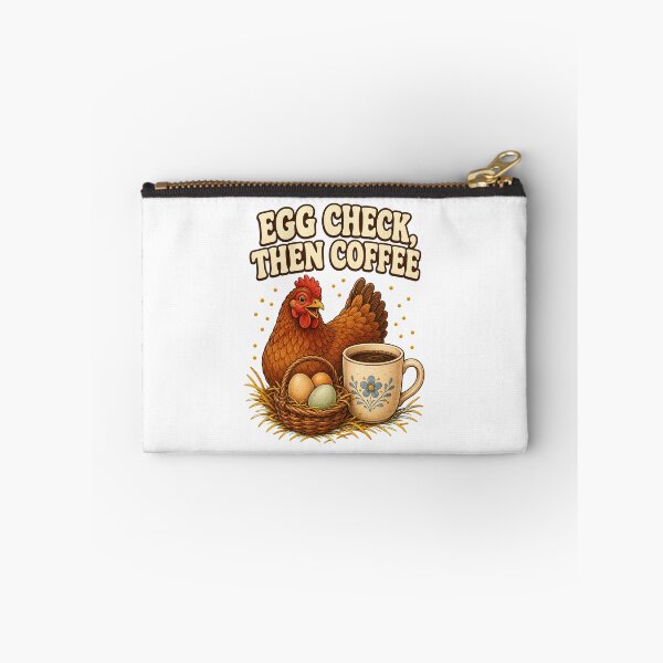 Item preview, Egg Check Then Coffee Vintage Chicken Keeper Humor designed and sold by CheerfulNest.