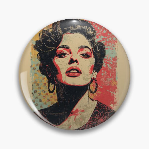 Item preview, Vintage Retro Glamour Woman Pop Art Portrait designed and sold by ERODED SELF.