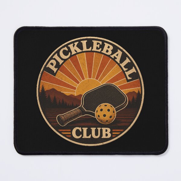 Item preview, Pickleball Club Retro Vintage - Mens 70s Sunset Sports Gift - Classic Paddle Art designed and sold by BelievingCreate.