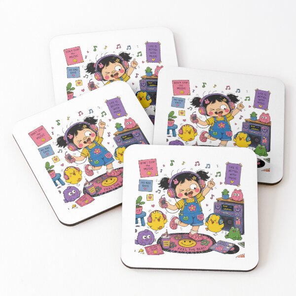Item preview, Dancing to Music with Two Chicks – Ugly Cute Doodle designed and sold by Kaytee-arttt.